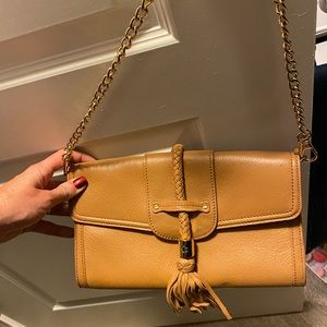 Tan shoulder bag